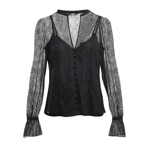 NEW PAIGE saldana lace blouse in black - Picture 4 of 4